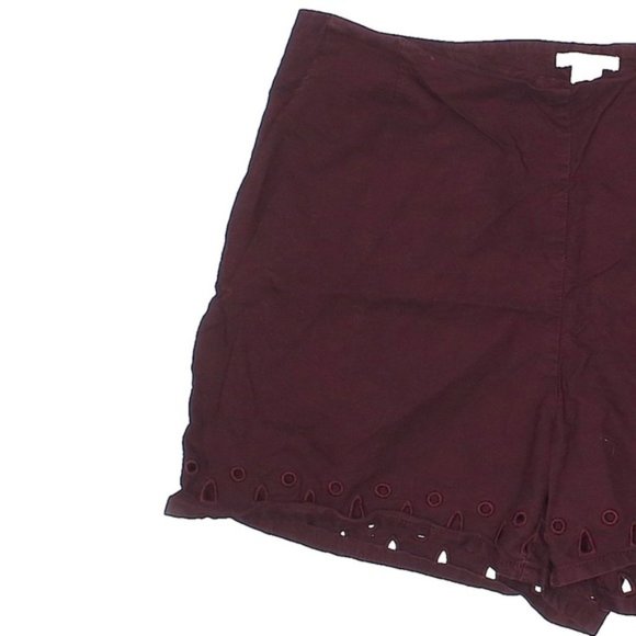 H&M Maroon High Rise Waist Decorative Shorts - Picture 3 of 12